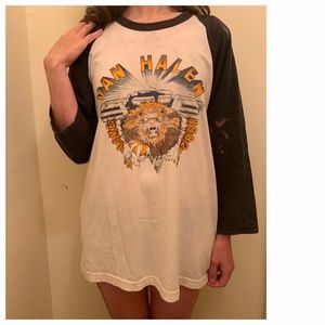 VINTAGE Van Halen (Official) Diver Down 1982 Live Concert Tour Jersey T-shirt XL